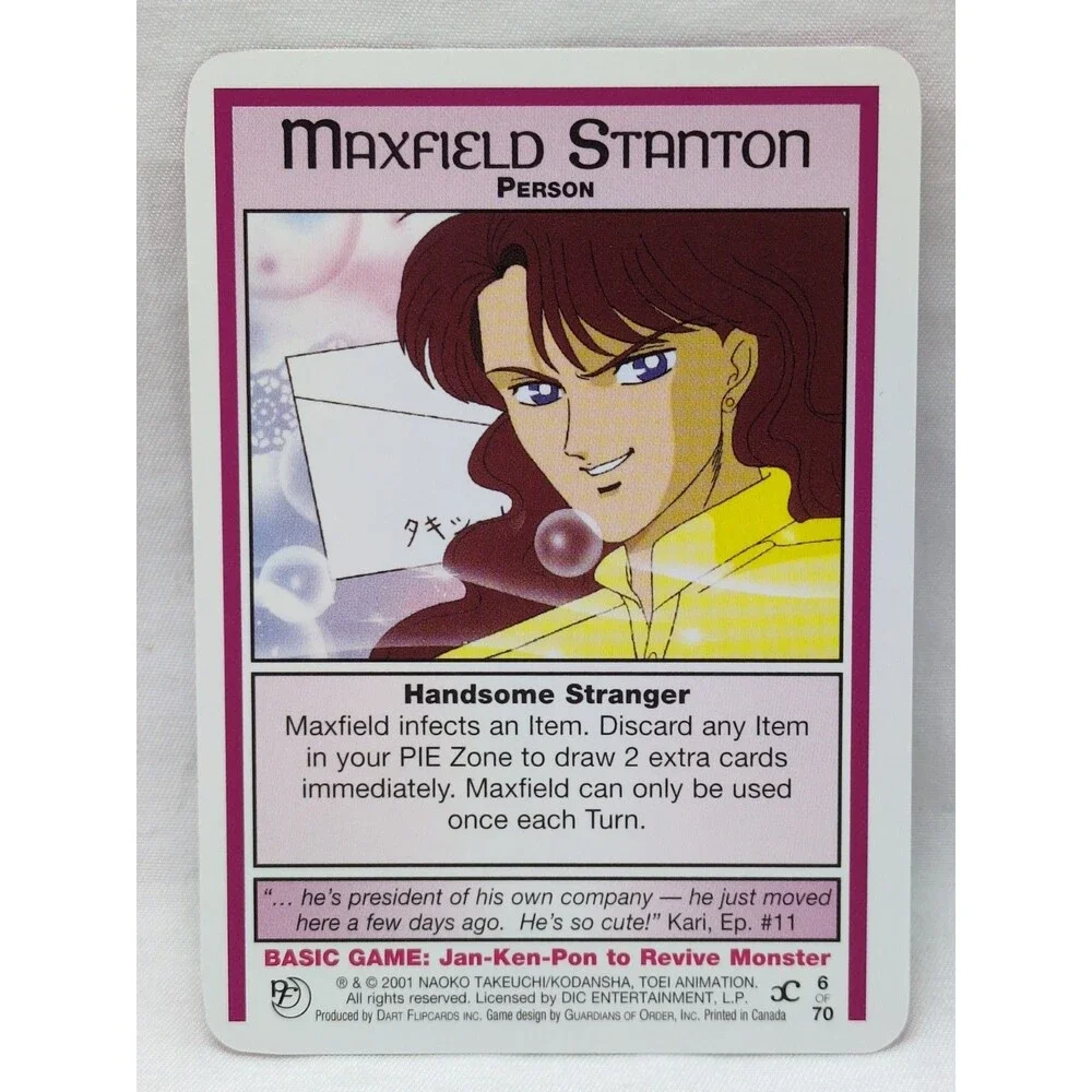 Maxfield Stanton Sailor Moon CCG Past And Future Card #6
